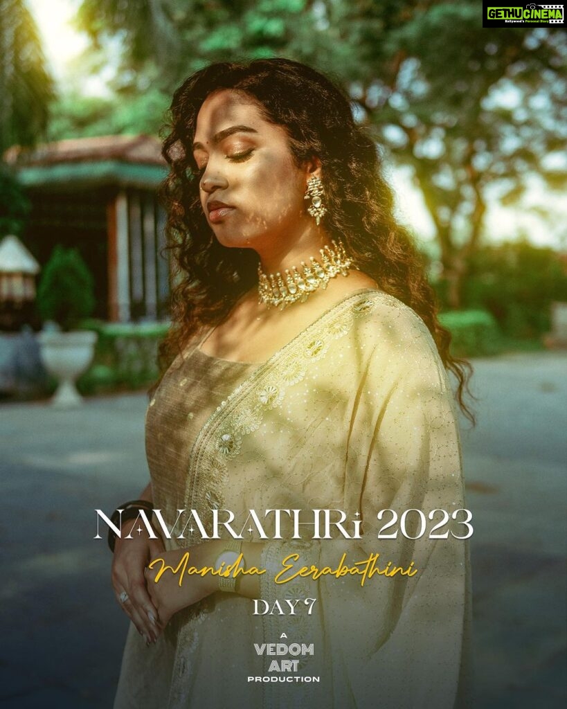 Manisha Eerabathini Instagram - Navarathri Day 7 🤍 5 original songs, 5 relationships and 1 big family! Next song coming up soon 😃 A @vedom.art production @iamarjunumashankar @sataghni_official @_vinodvincent @maruthi_editor @eptworld Hyderabad