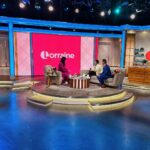 Manisha Koirala Instagram - Yesterday ITV1 @Lorraine morning show with @doctoramirkhan Gp raising awareness on ovarian cancer n importance of preventive lifestyles !!