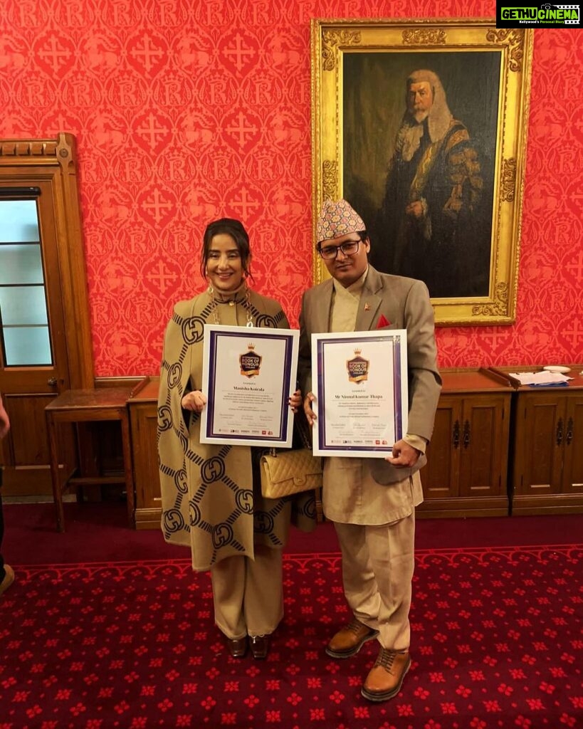 Manisha Koirala Instagram - Thank you #baronessverma for giving me this honour!! I m deeply touched !! For an artist to be recognised for their work is the biggest thing ever!! Also for small charities I do..in your speech you said the importance of giving back was huge n that’s one key lesson I learned too!!!! Thank you for the love 🙏🏻🙏🏻🙏🏻 #houseoflords #internationalbookofawards House Of Lords, Houses Of Parliament