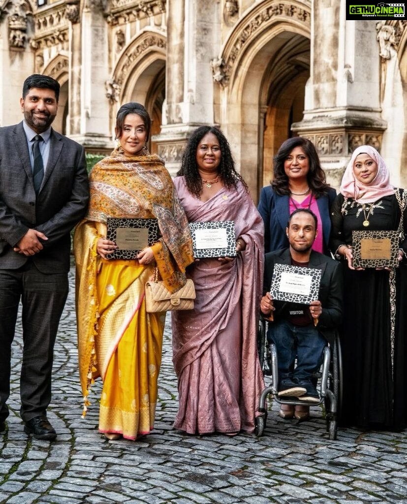 Manisha Koirala Instagram - I sincerely want to thank Imran Hussaini MP and Editor in Chief of the Asian Standard Newspaper Fatima Patel for including me amongst such an incredible souls, who are epitome of brilliance , resilience and kindness in British parliament !! I feel honoured just to stand amongst these gorgeous bunch!! Fatima’s story itself in hugely inspirational and she will continue to thrive!! God bless you and I feel deeply humbled for this recognition ❤️🙏🏻 #houseofparliament Houses of Parliament