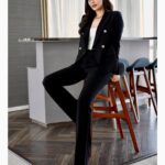 Manushi Chhillar Instagram - Suited up 🖤🖤