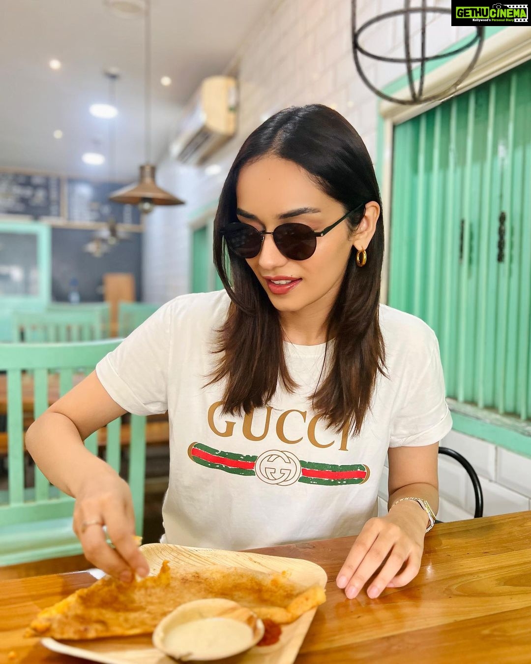 Manushi Chhillar Instagram - Morning dosa dates ❤️❤️ Hyderabad