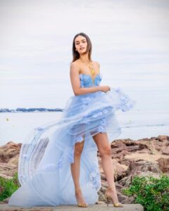 Manushi Chhillar Instagram - 🦋🦋🩵🩵

Outfit - @nedrettaciroglu
Jewellery- @tuluaindia
Footwear - @giuseppezanotti
Styled by - @sheefajgilani 
Team - @astha_kothari @sabrinawhite98 @everythingsanch @kanishka.__