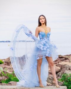 Manushi Chhillar Instagram - 🦋🦋🩵🩵

Outfit - @nedrettaciroglu
Jewellery- @tuluaindia
Footwear - @giuseppezanotti
Styled by - @sheefajgilani 
Team - @astha_kothari @sabrinawhite98 @everythingsanch @kanishka.__
