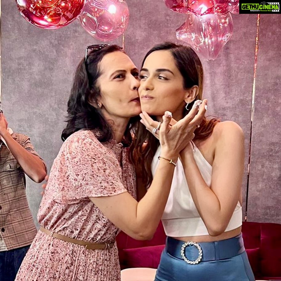Manushi Chhillar Instagram - Happy birthday to my soulmate, best friend and mentor 🥳🥳 Thank you for all the love and strength ma ❤️❤️