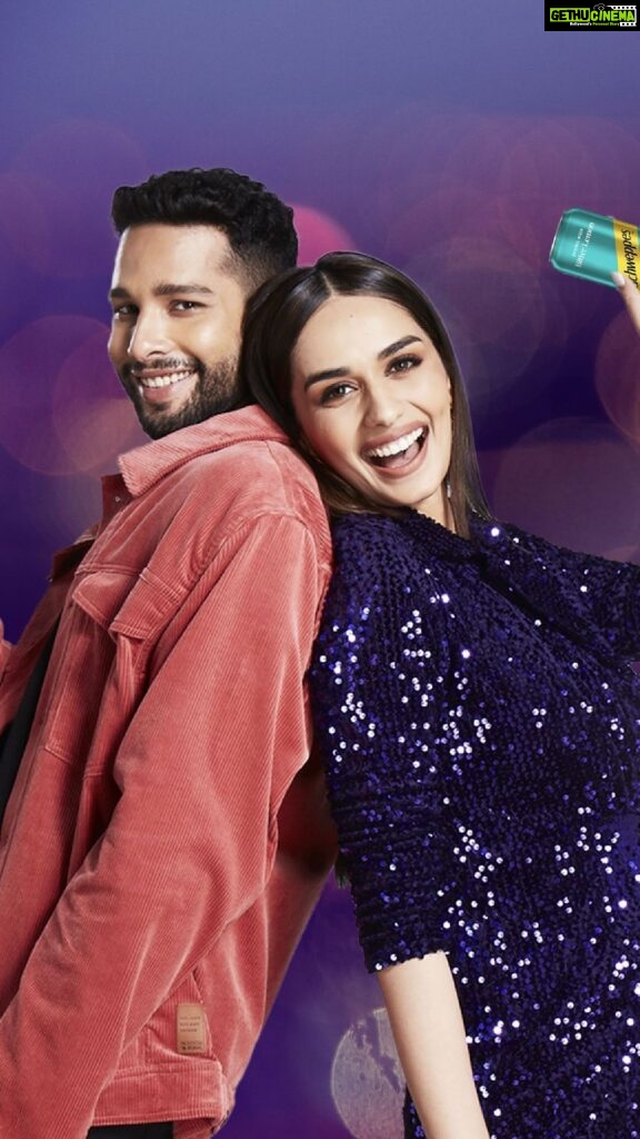 Manushi Chhillar Instagram - Now that’s how we do it at #Schweppes. 😎  Get the party started, mix it up like me and @siddhantchaturvedi, the new Schweppes’ party starters’ 😉 aka brand ambassadors.   Follow the @schweppes_india page and stay tuned. We are just getting started! #MixItUpWithSchweppes