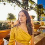 Manushi Chhillar Instagram - Sunset paints thy sky 🌇