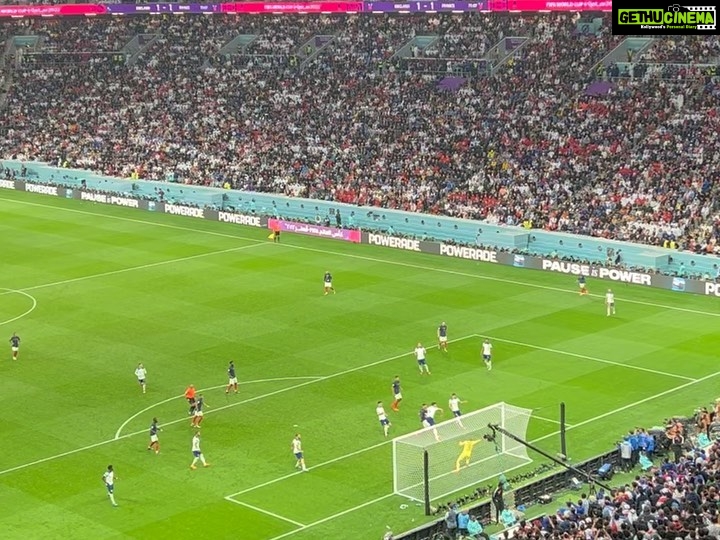 Manushi Chhillar Instagram - 🥅⚽️🏃🏻 #FIFA #fifaworldcup2022 #englandvsfrance Al Bayt Stadium