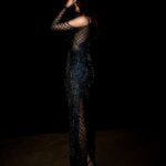 Manushi Chhillar Instagram - A night in @falgunishanepeacockindia 💙🖤💙🖤