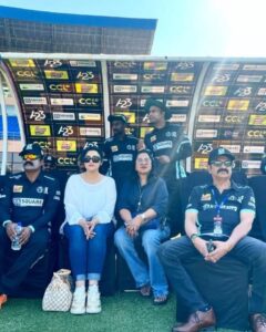 Meena Instagram - First time to @cclt20 which was held at Jodhpur. Pleasant experience with friends 😊

#cricket #ccl2023 #friends #newexperience #funtimes #funwithfamily