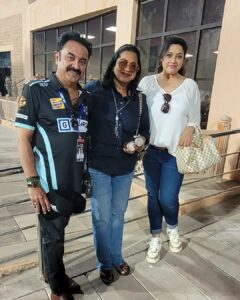 Meena Instagram - First time to @cclt20 which was held at Jodhpur. Pleasant experience with friends 😊

#cricket #ccl2023 #friends #newexperience #funtimes #funwithfamily
