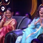 Meena Instagram - I can’t wait for all of you to tune in and enjoy the fun we had. Stay tuned for the episode! 📺 @mazhavilmanoramatv ✨ Outfit and Makeup @santhoshpattambi_725 @biju.janardhanan.779 #SpecialGuest #MazhavilManoramaTV #TalentUnleashed #FunTimes #TVShow #ExcitementOverload #meenasagar #reels