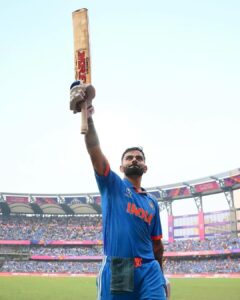 Meena Instagram - 🏏🔥 History in the making! 🎉 Virat Kohli smashes his way into the record books, scoring his 50th century and etching his name as a true legend of the game! 🌟🏆

From chasing down targets to building innings, every century is a masterpiece, and this one is extra special. 🚀 Breaking barriers, setting new standards – that’s the Kohli way! 🙌💯

Cheers to the run machine, the maestro, the record-breaker! 🥳🏏 Your dedication and passion inspire us all. Here’s to many more milestones and victories ahead! 🌈🏆 #KingKohli #CenturyMachine #LegendInTheMaking #RecordBreaker #Virat50thCentury 🎊🔝 #king