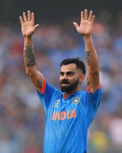 Meena Instagram - 🏏🔥 History in the making! 🎉 Virat Kohli smashes his way into the record books, scoring his 50th century and etching his name as a true legend of the game! 🌟🏆

From chasing down targets to building innings, every century is a masterpiece, and this one is extra special. 🚀 Breaking barriers, setting new standards – that’s the Kohli way! 🙌💯

Cheers to the run machine, the maestro, the record-breaker! 🥳🏏 Your dedication and passion inspire us all. Here’s to many more milestones and victories ahead! 🌈🏆 #KingKohli #CenturyMachine #LegendInTheMaking #RecordBreaker #Virat50thCentury 🎊🔝 #king