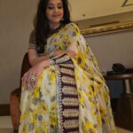 Meena Instagram - 💛 Wrapped in Sunshine: My Yellow Saree Story ☀️ Outfit @maheswari_actress 💛 Maheayyappan label by Maggi #sareelove #yellow #sunshine #loveyourself #ootd #fashion