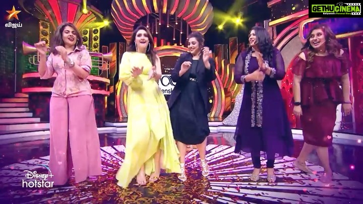 Meena Instagram - 🌟 Your favorite 90's starlets are back to steal the spotlight! 🎥✨ Join us this Sunday for an unforgettable episode of Start Music, featuring your beloved actresses from the 90s, only on Vijay Television. 📺🎶 Get ready to be swept away by nostalgia and their incredible musical talents! 🕺💃 @vijaytelevision Makeup @vijiknr #vijaytelevision #startmusic #90sactress #meenasagar