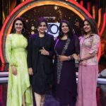 Meena Instagram - Together... We are unstoppable! ✨ 🎤🌟 Brace yourselves for the grand premiere of 'Start Music' this Sunday on Vijay Television! 📺✨ Get a sneak peek behind the scenes with this exclusive BTS picture. 📸🕺💃 Are you ready for the musical magic? 🎶 Makeup @vijiknr #StartMusic #ComingSoon #VijayTelevision #musicshow #meenasagar