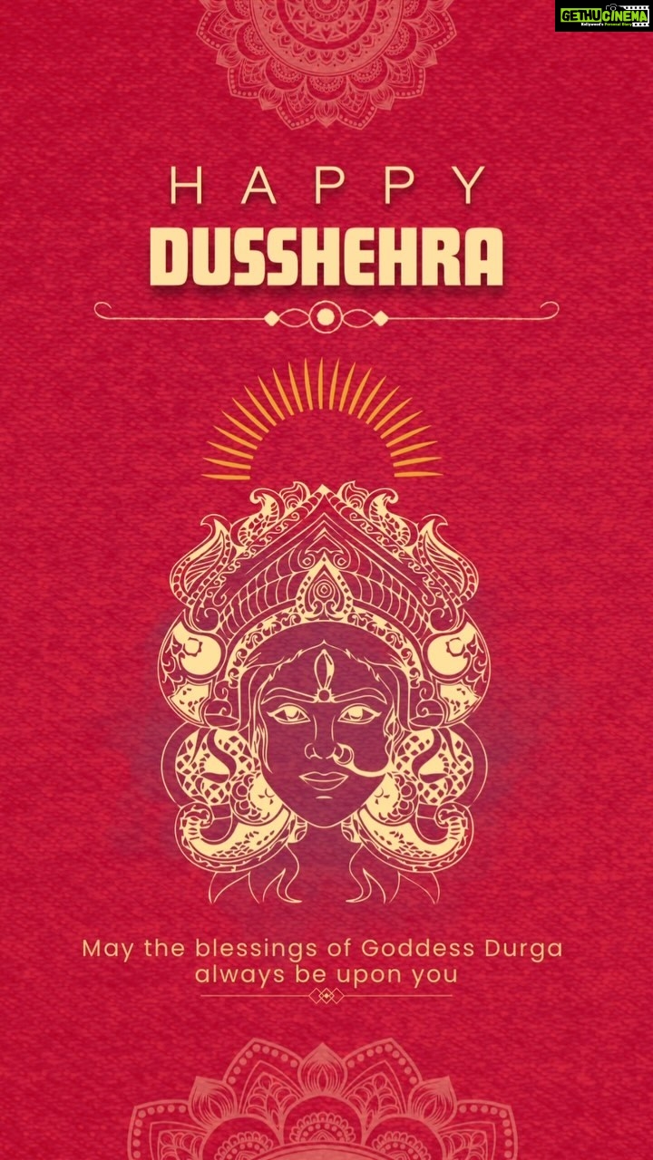 Meena Instagram - May the auspicious occasion of Dusshera bring victory, happiness, and the triumph of good over evil into your life. ๐น๐ #reels #Dusshera #VictoryOfGood #FestivalWishes #Celebrations #triumphoverevil