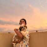 Meenakshi Raveendran Instagram - Sky beneath the Sky❤️ #eveningwalk#littlepaws