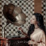 Meenakshi Raveendran Instagram - Let your wardrobe have a tiny time machine to your ethnicity Costumes&styling :@sans_kritidesigns & @ardraswathii Behind the lens- @hkcreationsdxb Recorded - @dop_by_tony Magic hands - @shibin4865 Jewellery:@dcjewellersgoldanddiamonds Saree draping: @rincyz_bridal_hub