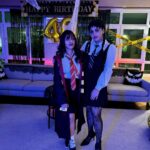 Meera Nandan Instagram - When I decided to be Wednesday on a Saturday #halloweening #suji’s40th #happybirthday #bestie #wednesday #wednesdayaddams #saturdaynight Dubai, United Arab Emirates