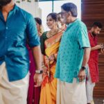 Meera Nandan Instagram - 💕🧿 @lightsoncreations @unnips @styledbysmiji @amaera_jewels @sajithandsujith #bigday #family #love #engagement #allheart #positivevibes #instagood #indianbride #allsmiles