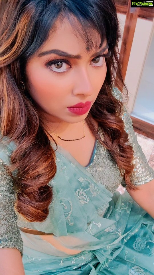 Meghashree Instagram - Smile.....😀🧿♥️ . . Outfit:@arus_designer_studio