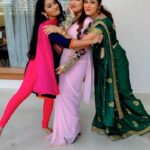 Meghashree Instagram - Ha ha ha 😂 @meghashree_official @archana.s.gaikwad @bhuvana_official