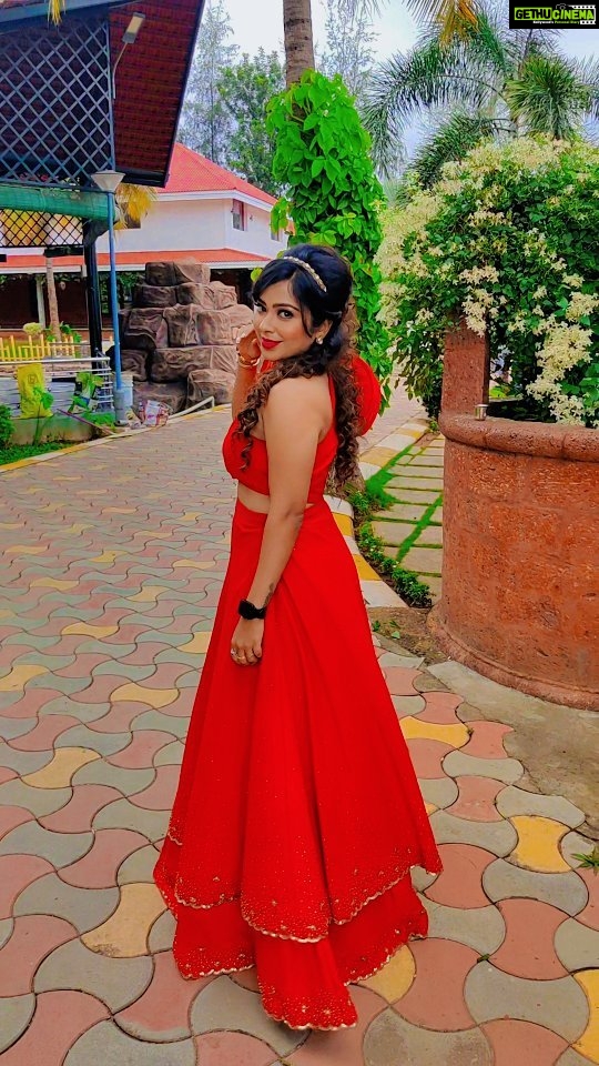 Meghashree Instagram - ♥️♥️♥️🧿🧿🧿 . . Outfit:@pixie_yard_couture_studio Makeup:@meghashree_official