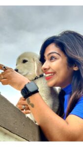 Meghashree Instagram - No one can replace Dog love❤️🧿🐶🐕
.
.
#purelove #doglover #forever #meghashreegowda