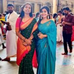 Meghashree Instagram - 🧿🧿🧿 . . With :@chaithra_gowda_1518 #sisterlove #friendforever❤ #bekind #banglore Mantralayam Sri Raghavendra Swamy Mutt