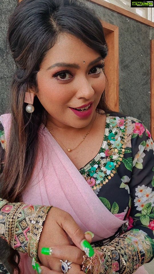 Meghashree Instagram - 🧿🧿🧿 . . Outfit:@soulcouture_clothing Makeup:@meghashree_official