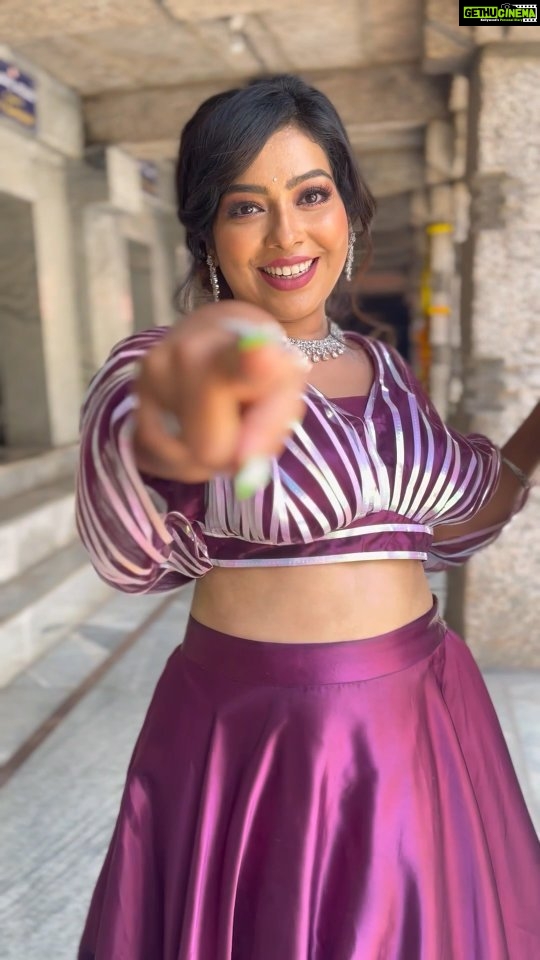 Meghashree - 3.4K Likes - 🙈🙈🙈🧿
.
.
Outfit:@hello_sunshine_designer_studio
Makeup:@meghashree_official
Jewallery:@km_jewel_house
Video edit:@_priyanka_ds