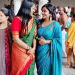Meghashree Instagram - 🧿🧿🧿 . . With :@chaithra_gowda_1518 #sisterlove #friendforever❤ #bekind #banglore Mantralayam Sri Raghavendra Swamy Mutt