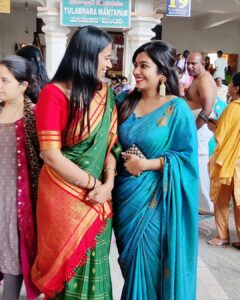Meghashree Instagram - 🧿🧿🧿
.
.
With :@chaithra_gowda_1518
#sisterlove #friendforever❤ #bekind #banglore