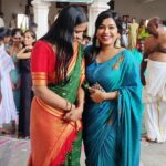 Meghashree Instagram - 🧿🧿🧿 . . With :@chaithra_gowda_1518 #sisterlove #friendforever❤ #bekind #banglore Mantralayam Sri Raghavendra Swamy Mutt