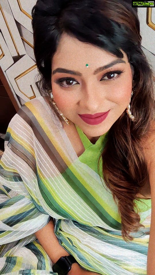 Meghashree Instagram - One of my favourite song ♥️🧿 . . Outfit:@arus_designer_studio Makeup:@meghashree_official