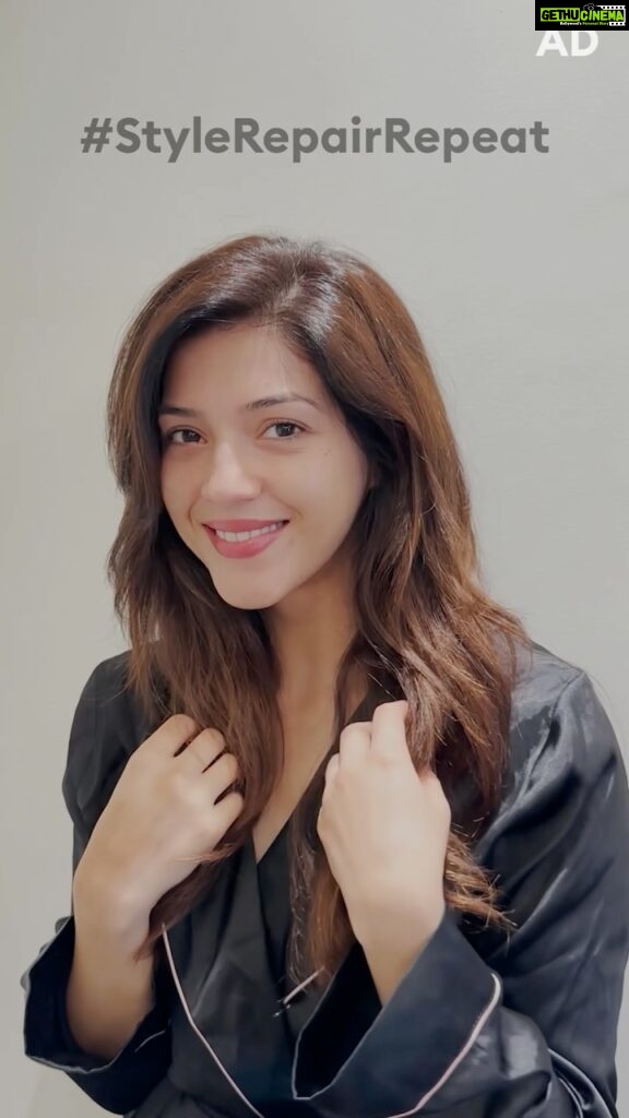 Mehrene Kaur Pirzada Instagram - I love styling my hair! But not at the cost of hair damage. Continuous heat styling can break hair bonds, which leads to hair damage. That’s why I started using the newly launched TRESemmè Bondplex repair range! It reverses hair damage inside out & enriched with bonding complex technology, helps create millions of hair bonds. No more worrying about styling damage, just style, repair & repeat! #TRESemme #TRESemmeIndia #SalonAtHome #Hairstyling #Haircare #HairDamage #Shampoo #Conditioner #Serum #HairTreatment #TRESemmeBondPlex #StyleRepairRepeat #ad