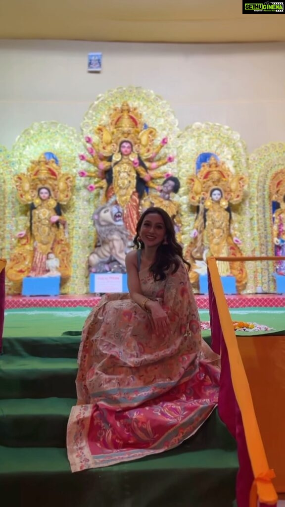 Mimi Chakraborty Instagram - Done for today see you tomorrow 🤩 #durgapuja