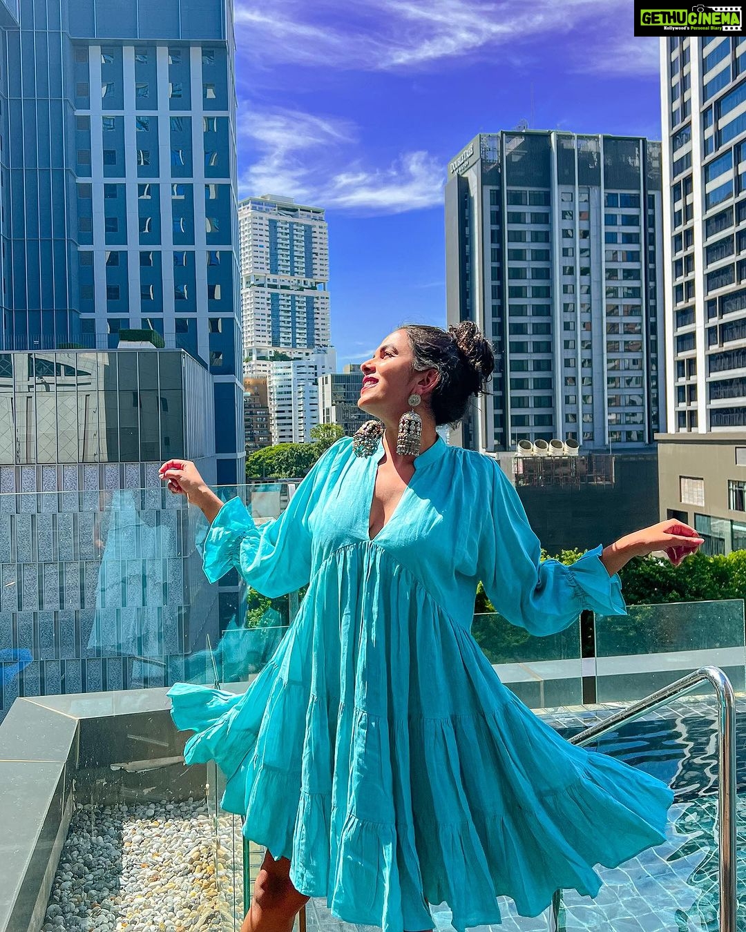 Mitali Mayekar Instagram - Can’t stop, won’t stop grooving!🫶🏻🥰 . . 📸 @kat.kristian ♥️ Styled by @shivanipatil_ 🌸 Outfit @madebycuin @gateway.pr @goldcoastfilmsofficial @skyviewhotelbangkok #candyland #pattaya #pattayathailand #explore #goldcoastfilms #goldcoastfilmsofficial #thailand #travellersoul Skyview Hotel Bangkok