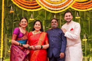 Mitali Mayekar Instagram - Happy married life सासूबाई!❤️
माझ्या सासूचं लग्न! किती सूना हे म्हणू शकतात की मी माझ्या सासूच्या लग्नात हजर होते? 
खरंच मला अभिमान वाटते तुझा की हा एव्हढा मोठ्ठा निर्णय तू अगदी न डगमगता घेतलास. मला अभिमान वाटतो तुझ्या मुलाचा की तो सुद्धा खंबीरपणे तुझ्या पाठीशी उभा राहिला. आणि मला अभिमान वाटतो या एका अतिशय कमाल कुटुंबाचा एक भाग असण्याचा. 
आजवर तू आमच्या सगळ्यांसाठी सगळं अगदी मनापासून केलंस. पण आता स्वतःसाठी जगण्याची वेळ आलीये. अशीच कायम आनंदात राहा, हसत राहा. बाकी आम्ही मुलं तुझ्यासोबत आहोतच.
तुला आणि नितिन काकांना खूप खूप शुभेच्छा आणि खूप खूप प्रेम.❤️
.
.
📸 @shrutisbagwe