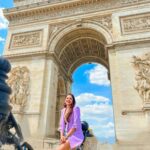 Mitali Mayekar Instagram – Gateway of India in Paris.🤪🤭
📸 @sidchandekar 
#paris #arcdetriomphe #europe #tinypanda #tinypandainparis #vacaymode #explore #goodvibes #wanderlust #travelcouple #travellersoul Arc De Triomphe – Paris, France
