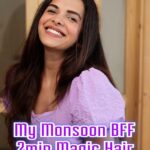 Mitali Mayekar Instagram - In case y’all are wondering, this is how I beat the monsoon FRIZZ and trust me it’s the best way! @lovebeautyandplanet_in Argan oil and Lavender 2 min magic masque is a real game changer! The Argan oil in it works to control frizz right from the first use it’s a legit #2minfrizzfix that makes my hair silky & smooth💜 Making my monsoons easier and my hair look amazing! Get your hands on it now!!!! #Ad #lovebeautyandplanet #2minfrizzfix #arganmasque #frizzfreehair