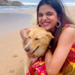 Mitali Mayekar Instagram - Hello old friend!🌊 Hello new friend!🐶 . . @destination_srilanka @goldcoastfilmsofficial #seeingisbelievingsl #visitsrilanka #flysrilankan #SriLankanAirlines #NamastefromSrilanka #destinationsrilanka Bentota Beach, Sri Lanka