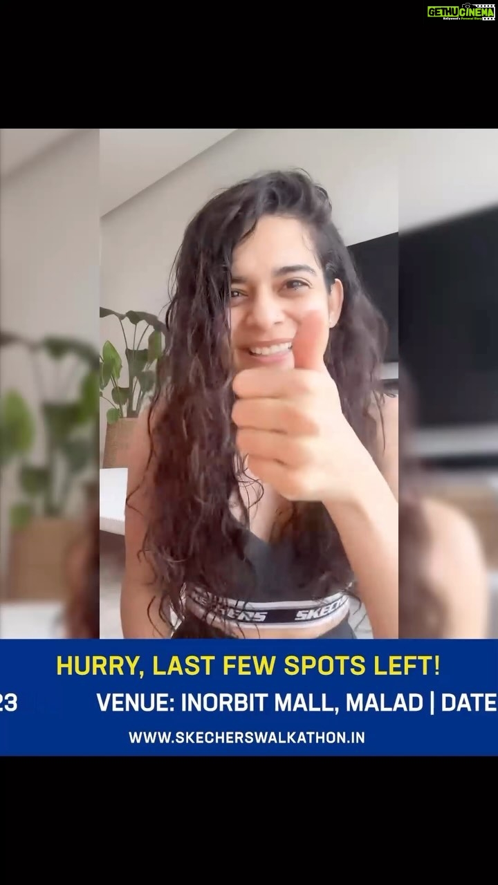 Mithila Palkar Instagram - It’s official – I’m stepping into the Skechers Walkathon for the very first time! This year’s event promises to be huge and spectacular. If you haven’t registered, you’re missing out on an incredible experience. Head to www.skecherswalkathon.in right now and walk with me on November 19th at Inorbit Mall, Malad. Its time to make walking your workout. Hurry! Last few spots left. Registrations closing very soon. @skechersindia @skechersperformanceindia #skechersindia @GowalkMumbai