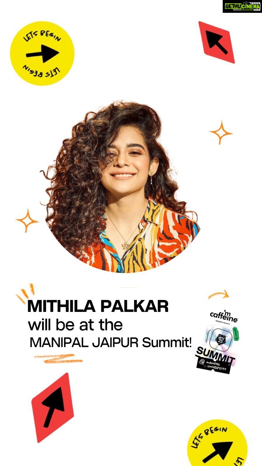 Mithila Palkar Instagram - Mithila Palkar will be at the Under 25 Summit at Manipal University, Jaipur! π₯ Picture someone as the human manifestation of a Sunflower who is could brighten up a room with just her aura, but leave you at a loss for words when she speaks with you! Mithila will join us and share her experiences from the time she was a student to how she feels while navigating her day to day on not to little things π Comment below- what would you ask Mithila if you got the chance? Edited by: @aperturemuj #under25summit #summitatcampus #summitatmanipal #mithilapalkar #iamunder25 #everythingyoung #sac #under25campus Manipal University Jaipur
