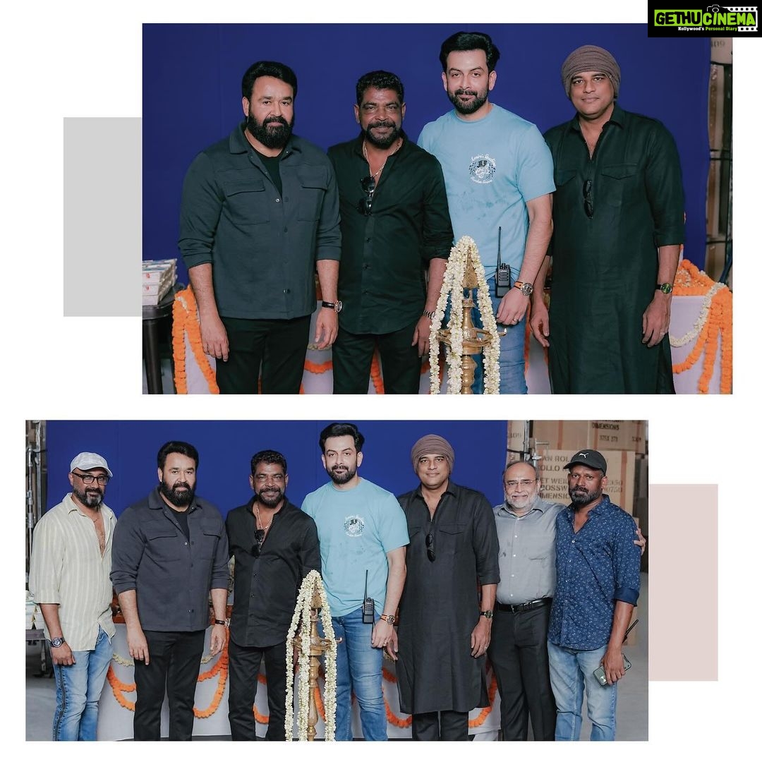 Mohanlal Instagram - The cameras start rolling as #L2E – Empuraan starts shoot today. Malayalam | Tamil | Telugu | Kannada | Hindi @empuraanmovie @therealprithvi @muraligopynsta @antonyperumbavoor @aashirvadcine @subaskaranallirajahas @lycaproductions #GKMTamilkumaran @prithvirajproductions #SureshBalaje @pius4246 @manju.warrier @tovinothomas @indrajith_s @_saniya_iyappan_ @deepakdevofficial @sujithvaassudev @nsahadev @vavanujumudeen @mohandas_art_director @akhileshmohan @sidhupanakkal @rajakrishnan_mr @itssujithsudhakaran @sreejithguruvayur @sinat_savier @silva_stunt @anand_rajendran_ar