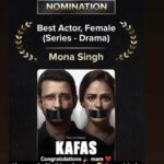 Mona Singh Instagram - Extremely excited about the numerous nominations for KAFAS thank u #FilmFareOTTawards2023 voting lines are open now @filmfare @filmfare_ott_awards_ @applausesocial @sonylivindia @sahil_insta_sangha @karandontsharma @sharmanjoshi https://bit.ly/3u7dOk9