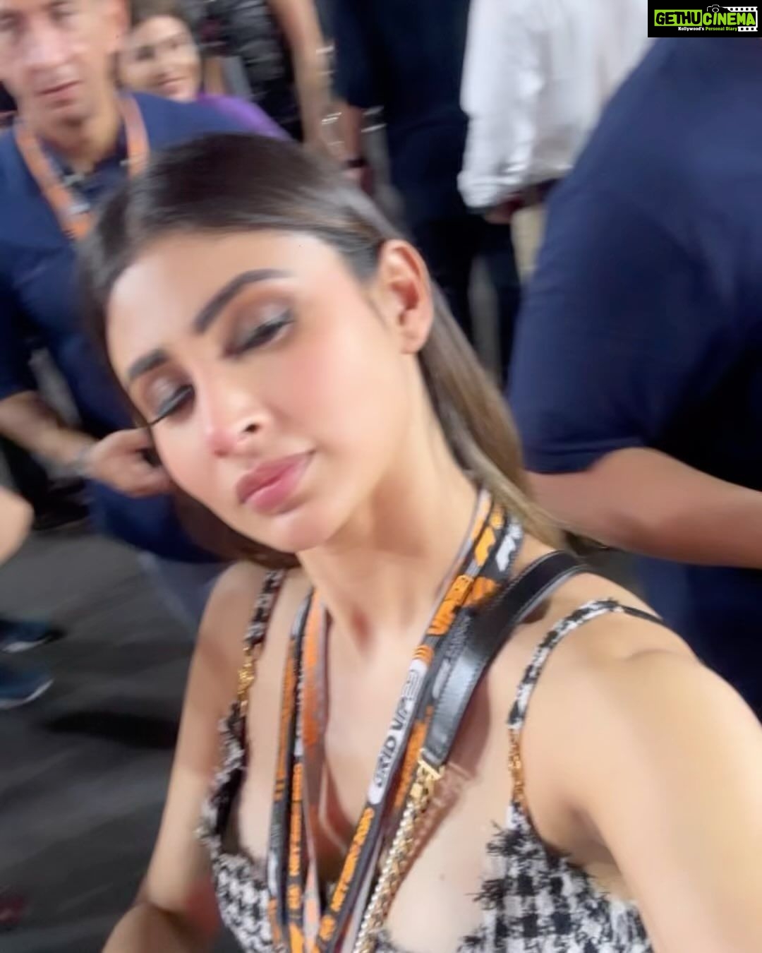 Mouni Roy Instagram - What a day at the f1 yesterday! Now back to reality π ππππππππππππππππ @QatarAirways @HIA @Formula1 @TheChediKatara @bagatellebeachclubdoha Doha,qatar