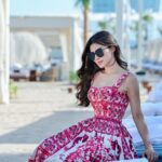 Mouni Roy Instagram - Thank you @QatarAirways @HIA @BagatelleBeachClubDoha @Formula1 for a lovely day Outfit @dolcegabbana 📸 @iamvish_photographer